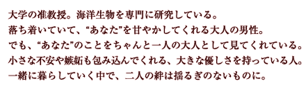 同棲彼氏と海外旅行で　キャラクター紹介