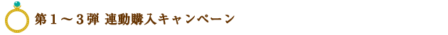 第１～３弾　連動購入キャンペーン